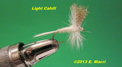 Light Cahill Dry Fly Imitation from The Light Cahill Mayflies: Stenonema and Stenacron: Summer Hatches