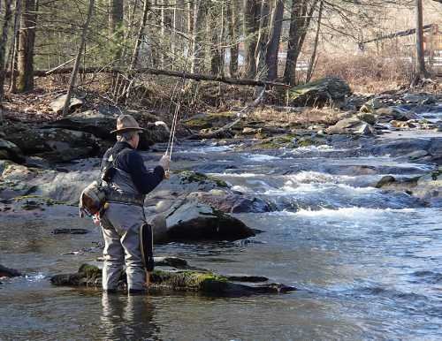 Tony fishes the Conewago